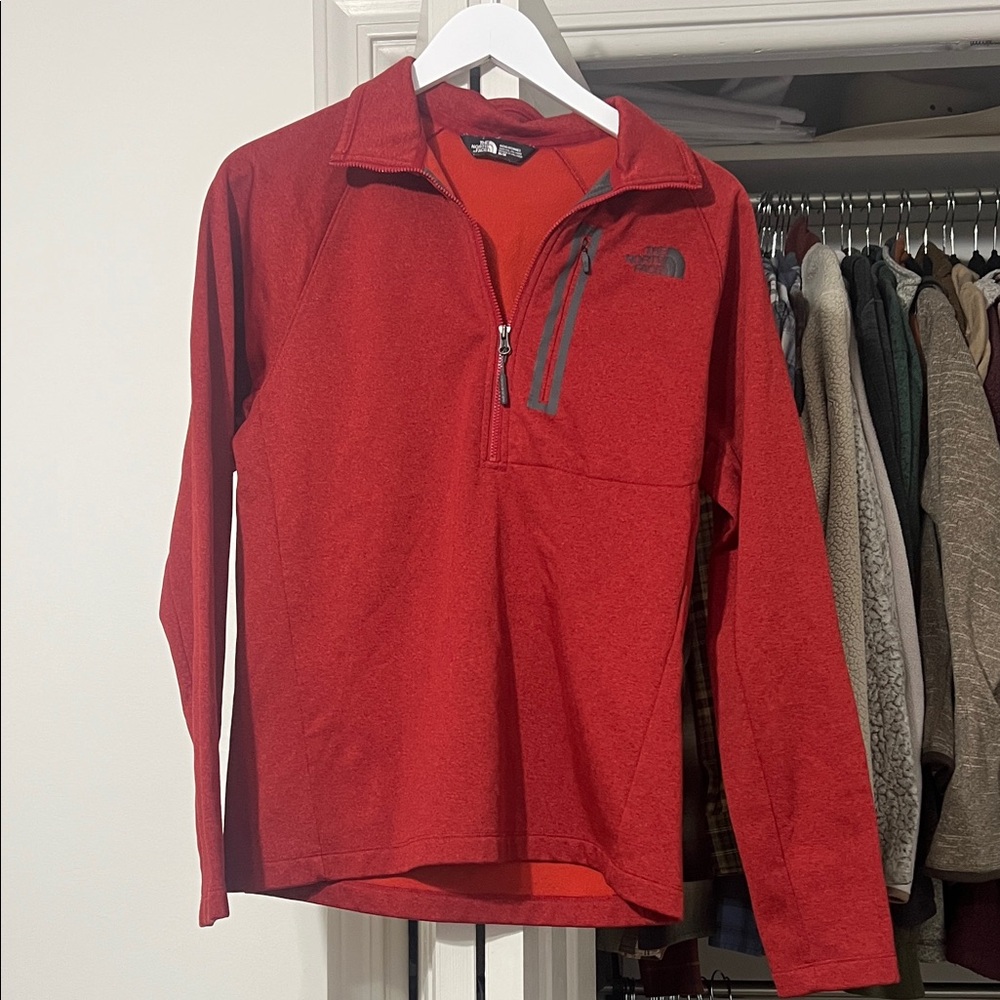 The North Face Fiery Red Half-Zip Pullover